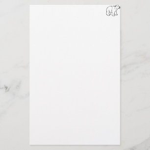 Cute Polar Beer Cub Briefpapier