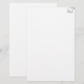 Cute Polar Beer Cub Briefpapier (Voorkant / Achterkant)