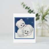 Cute Polar Beer Cubs Briefkaart (Staand voorkant)