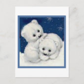 Cute Polar Beer Cubs Briefkaart (Voorkant)