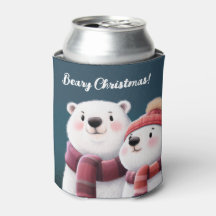 Cute Polar Beer Cubs die handschoenen dragen