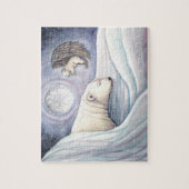 Cute Polar Beer en Angel Cub Puzzle Legpuzzel (Verticaal)