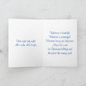 Cute Polar Beer Family Snowy Winter Kerstmis Feestdagen Kaart (Binnen)