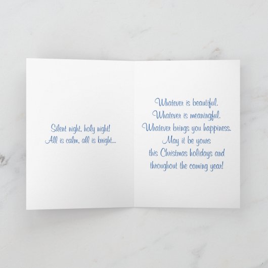 Cute Polar Beer Family Snowy Winter Kerstmis Feestdagen Kaart (Binnen)