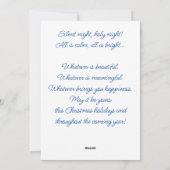 Cute Polar Beer Family Snowy Winter Kerstmis Feestdagenkaart (Achterkant)