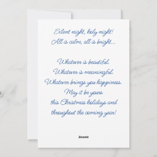 Cute Polar Beer Family Snowy Winter Kerstmis Feestdagenkaart (Achterkant)