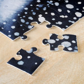 Cute Polar Beer Family Snowy Winter Kerstmis Legpuzzel (Zijkant)