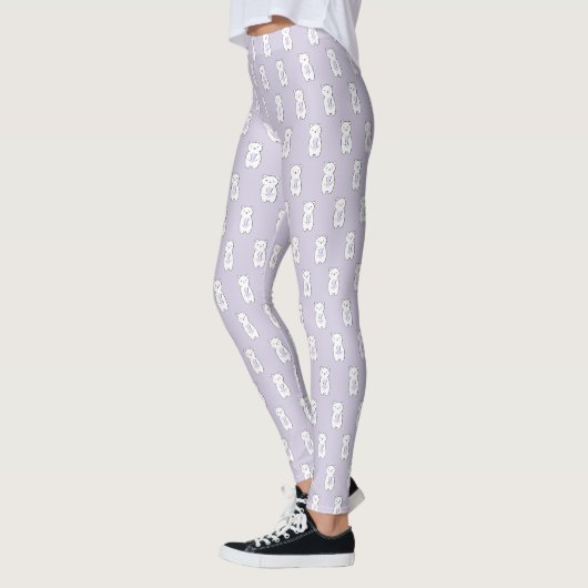 Cute Polar Beer Illustration Leggings (Links)