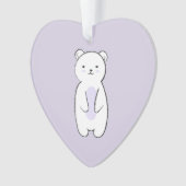 Cute Polar Beer Illustration Ornament (voorkant)