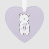 Cute Polar Beer Illustration Ornament (voorkant)