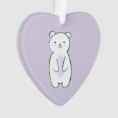 Cute Polar Beer Illustration Ornament (voorkant)