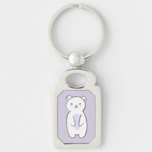 Cute Polar Beer Illustration Sleutelhanger