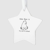 Cute Polar Beer is mijn gedistilleerde dierlijk Be Ornament (voorkant)