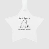 Cute Polar Beer is mijn gedistilleerde dierlijk Be Ornament (voorkant)