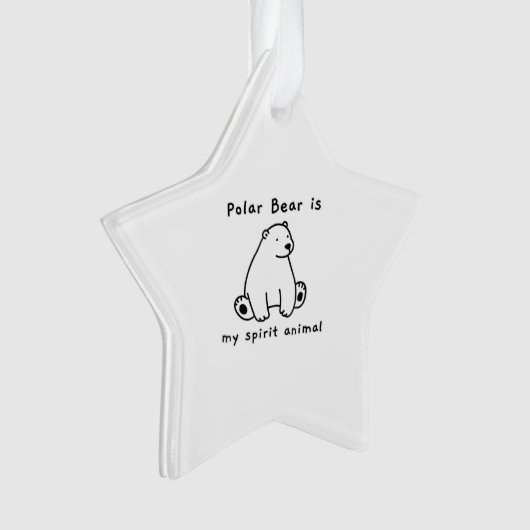 Cute Polar Beer is mijn gedistilleerde dierlijk Be Ornament (voorkant)