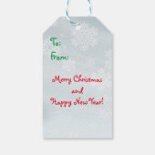 Cute Polar-Beer kerstcadeaus Cadeaulabel (Achterkant)