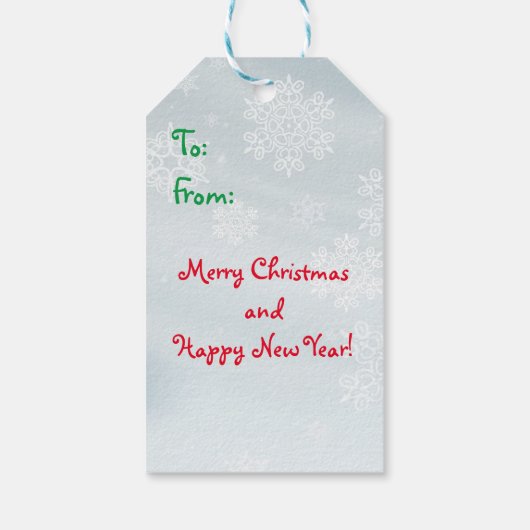 Cute Polar-Beer kerstcadeaus Cadeaulabel (Achterkant)