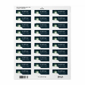 Cute Polar-Beer kerstretour-adres Etiket (Full Sheet)