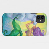 Cute Polar Beer Kiss Mermaid Fantasy iPhone 5 Hoes (Achterkant (horizontaal))