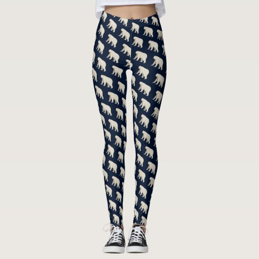 Cute Polar Beer Leggings (Voorkant)