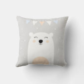 Cute Polar Beer Nursery Cushion Kussen (Achterkant)