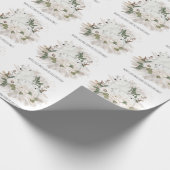 Cute Polar Beer Pattern Name Merry Kerstry Cadeaupapier (Hoek)