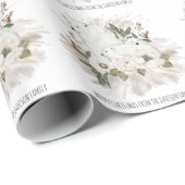 Cute Polar Beer Pattern Name Merry Kerstry Cadeaupapier (Rol Hoek)