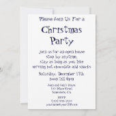 Cute Polar Beer Penguin-kerstfeest uitnodiging (Achterkant)