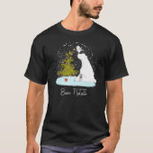 Cute Polar Beer Penguin Kerstmis T-shirt (Voorkant)
