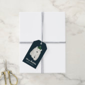Cute Polar Beer Persoonlijk kerstfeest Cadeaulabel (Met Touw)