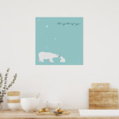 Cute Polar Beer Poster: Altijd voor je Poster (Keuken)