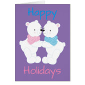 Cute Polar Beer Prettige feestdagen (Voorkant)