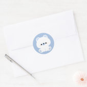 Cute Polar Beer Ronde Sticker (Envelop)