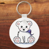 Cute Polar Beer Sleutelhanger (Voorkant)