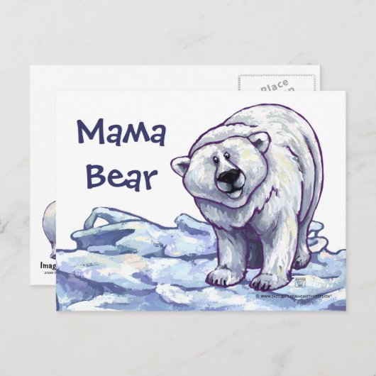 Cute Polar Beer voor mam Briefkaart (Voorkant / Achterkant)