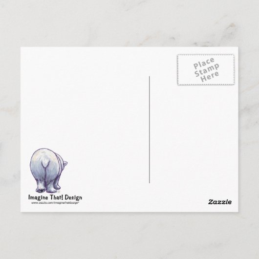 Cute Polar Beer voor mam Briefkaart (Achterkant)