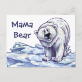 Cute Polar Beer voor mam Briefkaart (Voorkant)