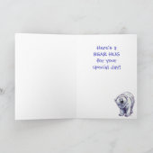 Cute Polar Beer voor mam Kaart (Binnen)