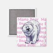 Cute Polar Beer voor mam Magneet (Voorkant / Achterkant)