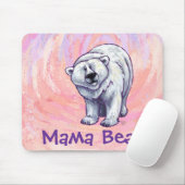 Cute Polar Beer voor mam Muismat (Met muis)