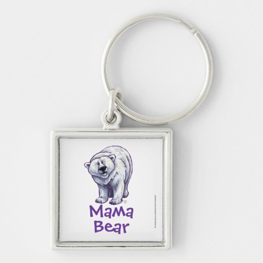 Cute Polar Beer voor mam Sleutelhanger (Voorkant)