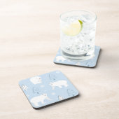 Cute Polar-Beren Bier Onderzetter (Rechterzijde)