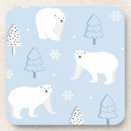 Cute Polar-Beren Bier Onderzetter
