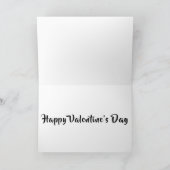 Cute Polar Beren Black White Valentijnsdag Feestdagen Kaart (Binnen)