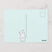 Cute Polar-Beren Briefkaart (Achterkant)