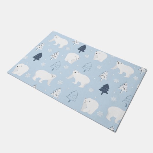 Cute Polar-Beren Deurmat (Schuin)