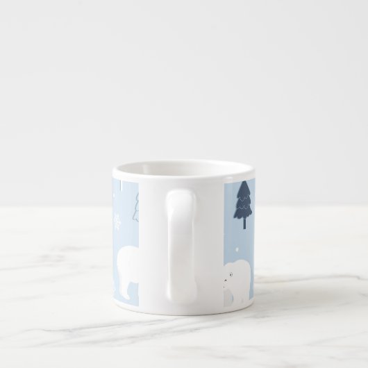 Cute Polar-Beren Espresso Kop (Achterkant)