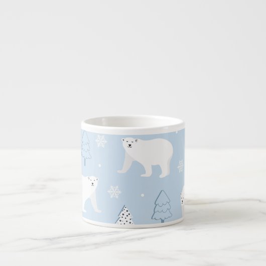 Cute Polar-Beren Espresso Kop (Voorkant)