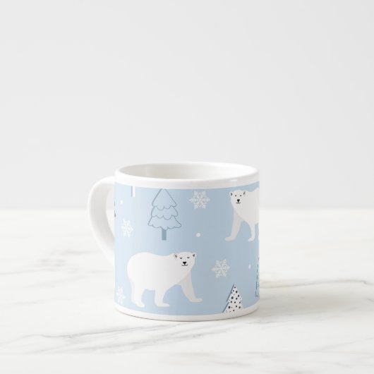 Cute Polar-Beren Espresso Kop (Links)