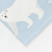 Cute Polar-Beren Fleece Deken (Hoek)